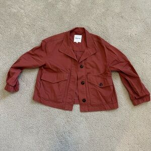 Madewell Terracotta Collared Jacket